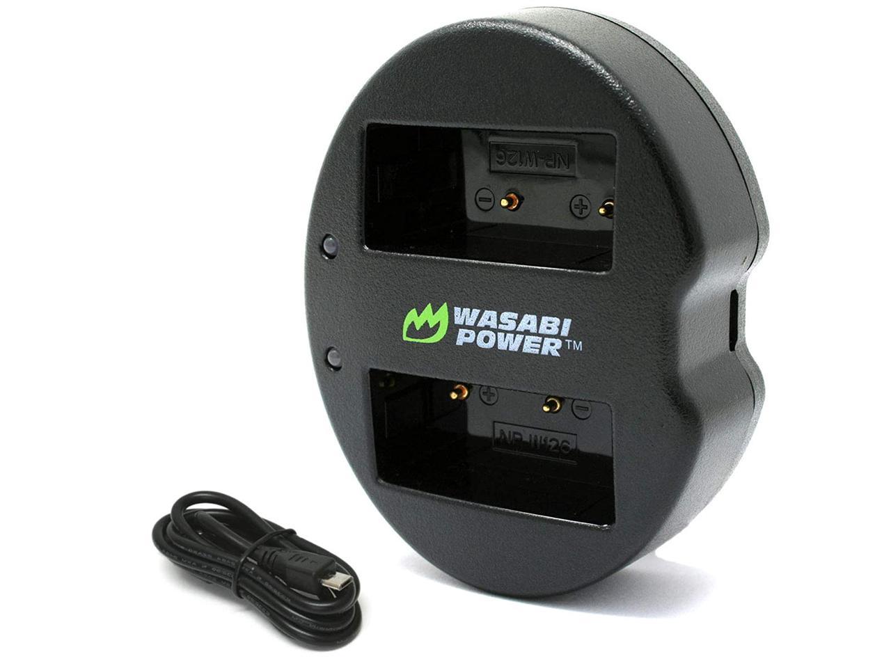 Wasabi Power Dual Usb Battery Charger For Fujifilm Np W126 Bc W126