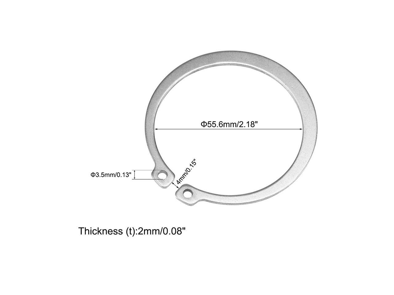 uxcell 65mm External Circlips CClip Retaining Snap Rings 304 Stainless