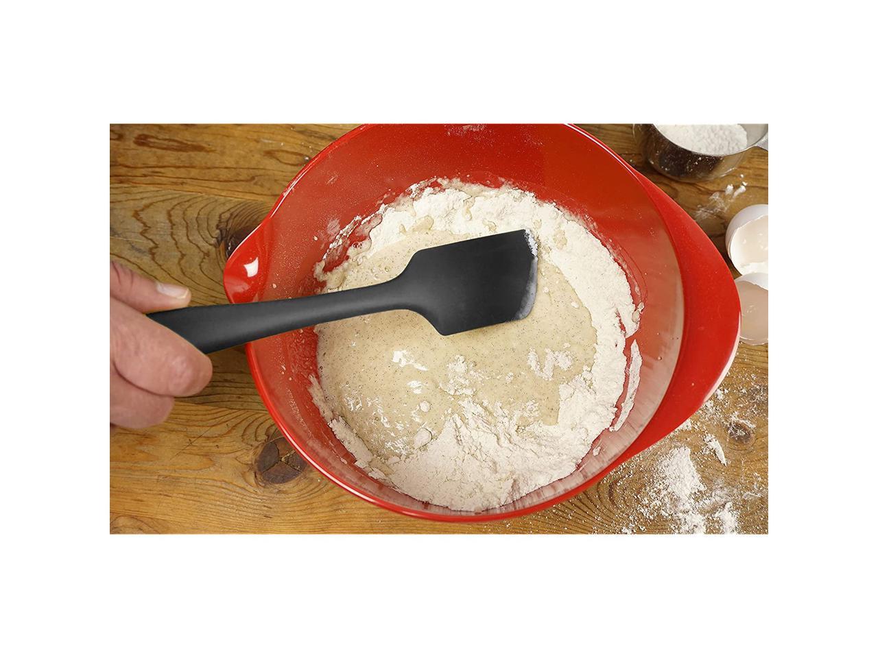 Ice Cakes Baking & More RSVP International ESP-WH Elas Favorite Spatula BPA-Free Silicone Scrape Batters One Flip Eggs White More Dishwasher Safe & Heat Resistant Cooking
