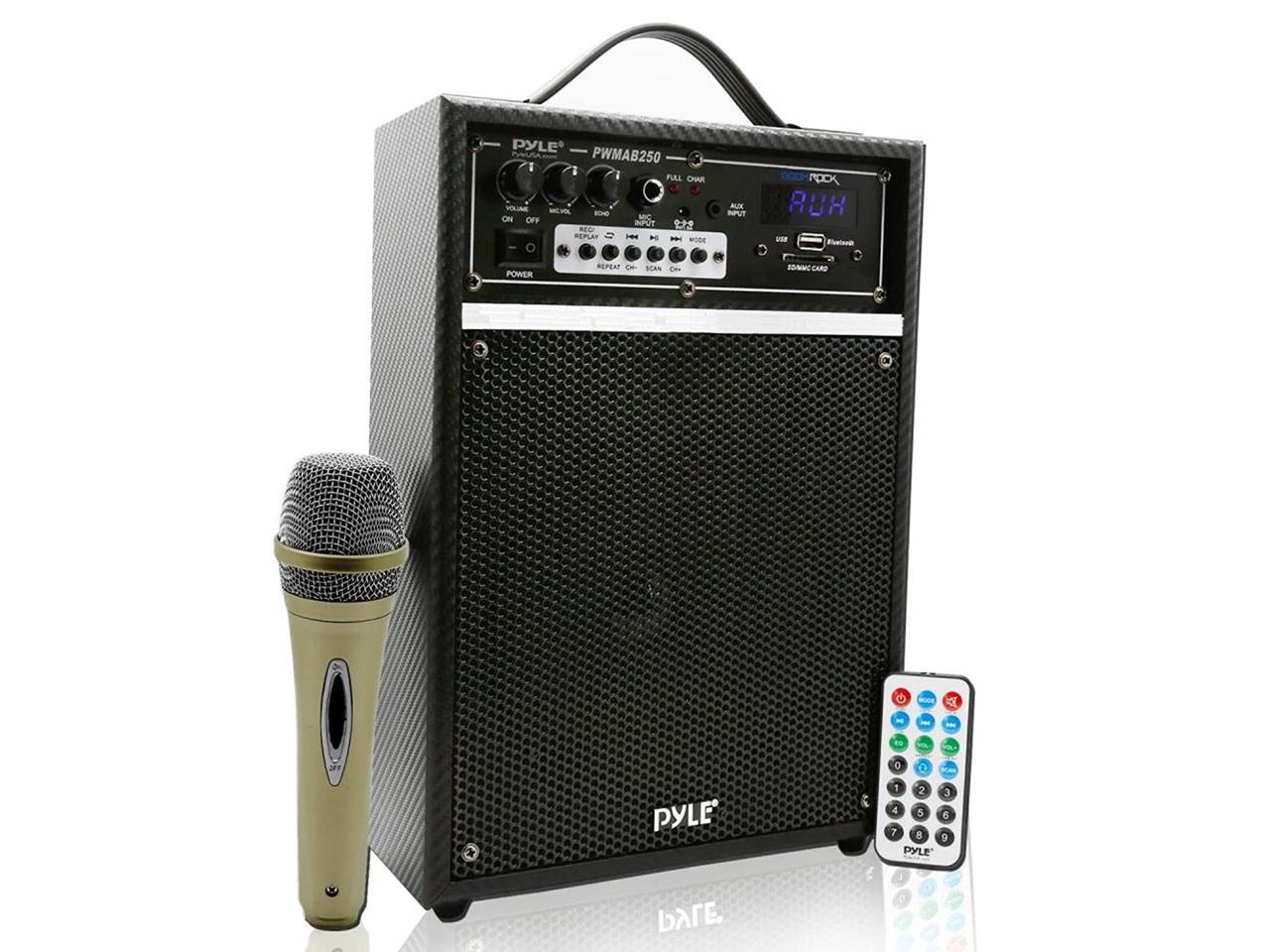 Pyle 300 Watt Outdoor Indoor Wireless Bluetooth Portable PA Speaker 6.5