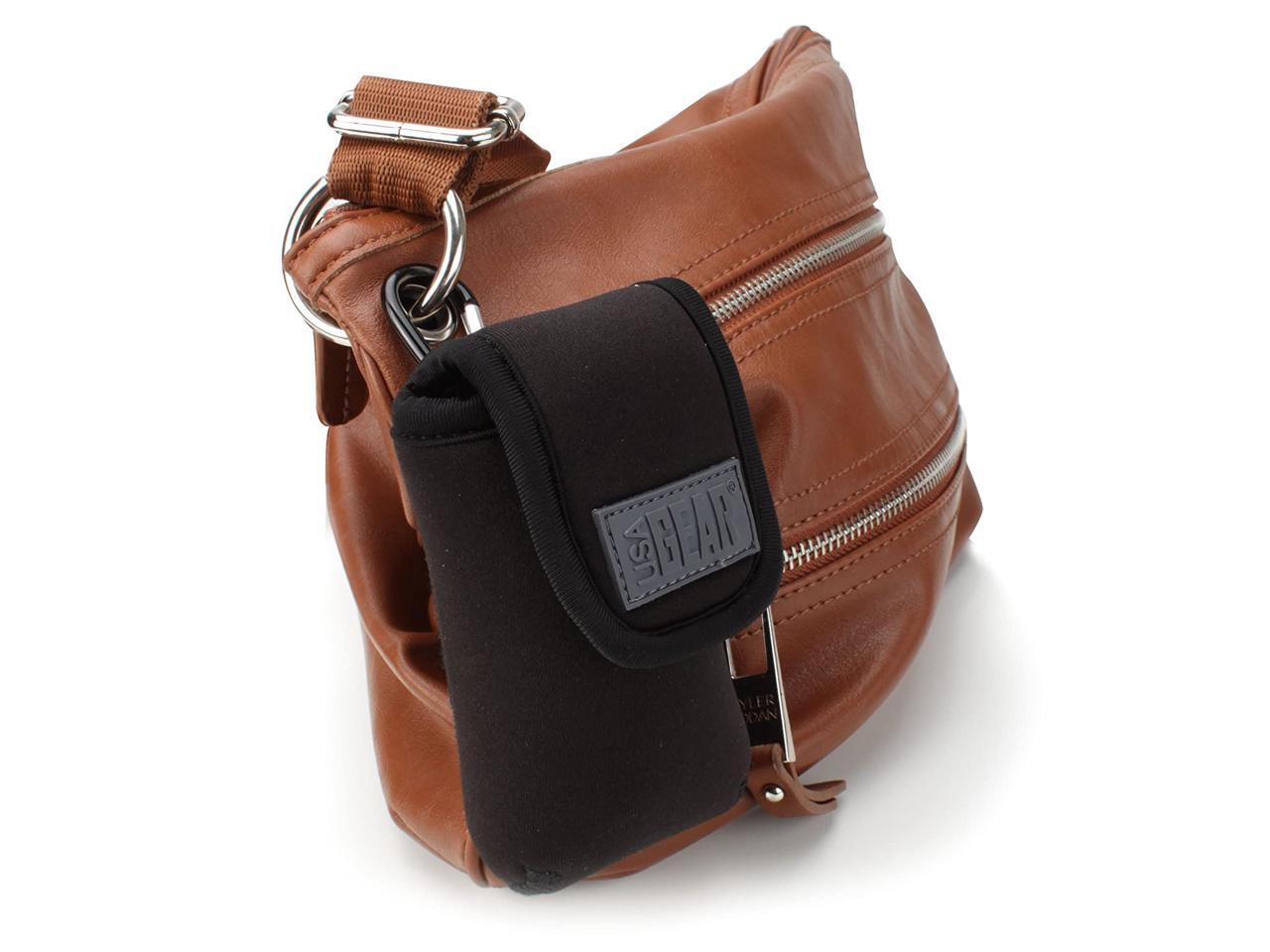 USA Gear Universal Flip Phone Case Holster with Belt Loop, Carabiner