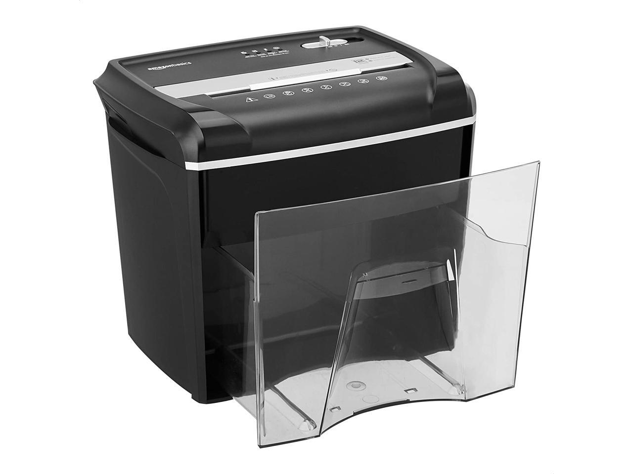 AmazonBasics 12Sheet CrossCut Paper, Junk Mail, CD, and Credit Card