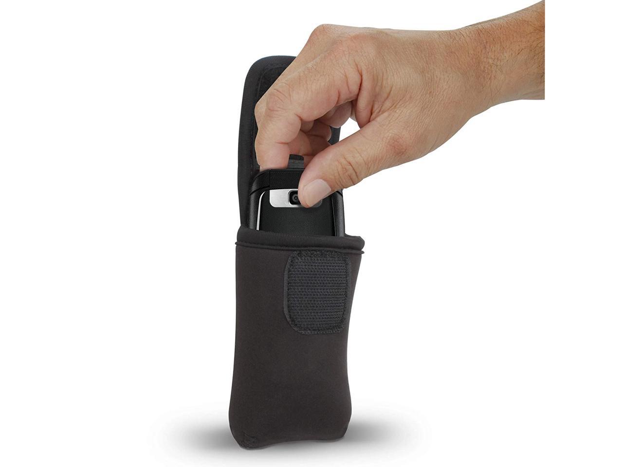USA Gear Universal Flip Phone Case Holster with Belt Loop, Carabiner