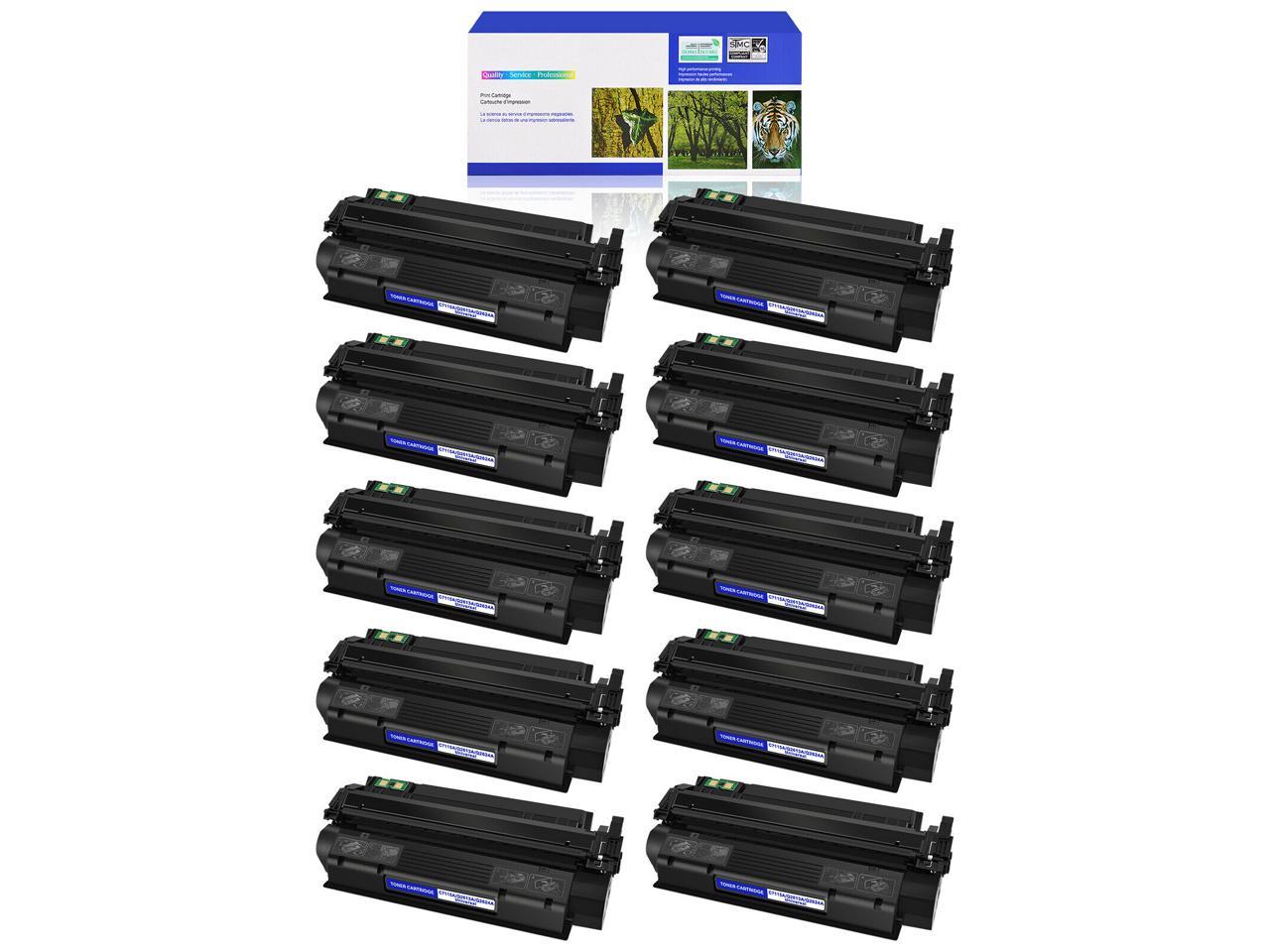 10 Pack Black Q2624a 24a Toner Cartridge For Hp Laserjet 1150 Printer Newegg Com