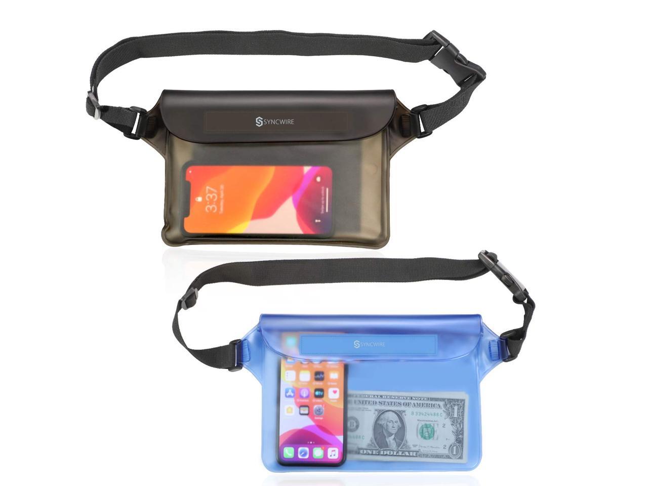 2PACK Waterproof Pouch Dry Bag Cover Case+Waist Strap For Beach Swimming Boating 