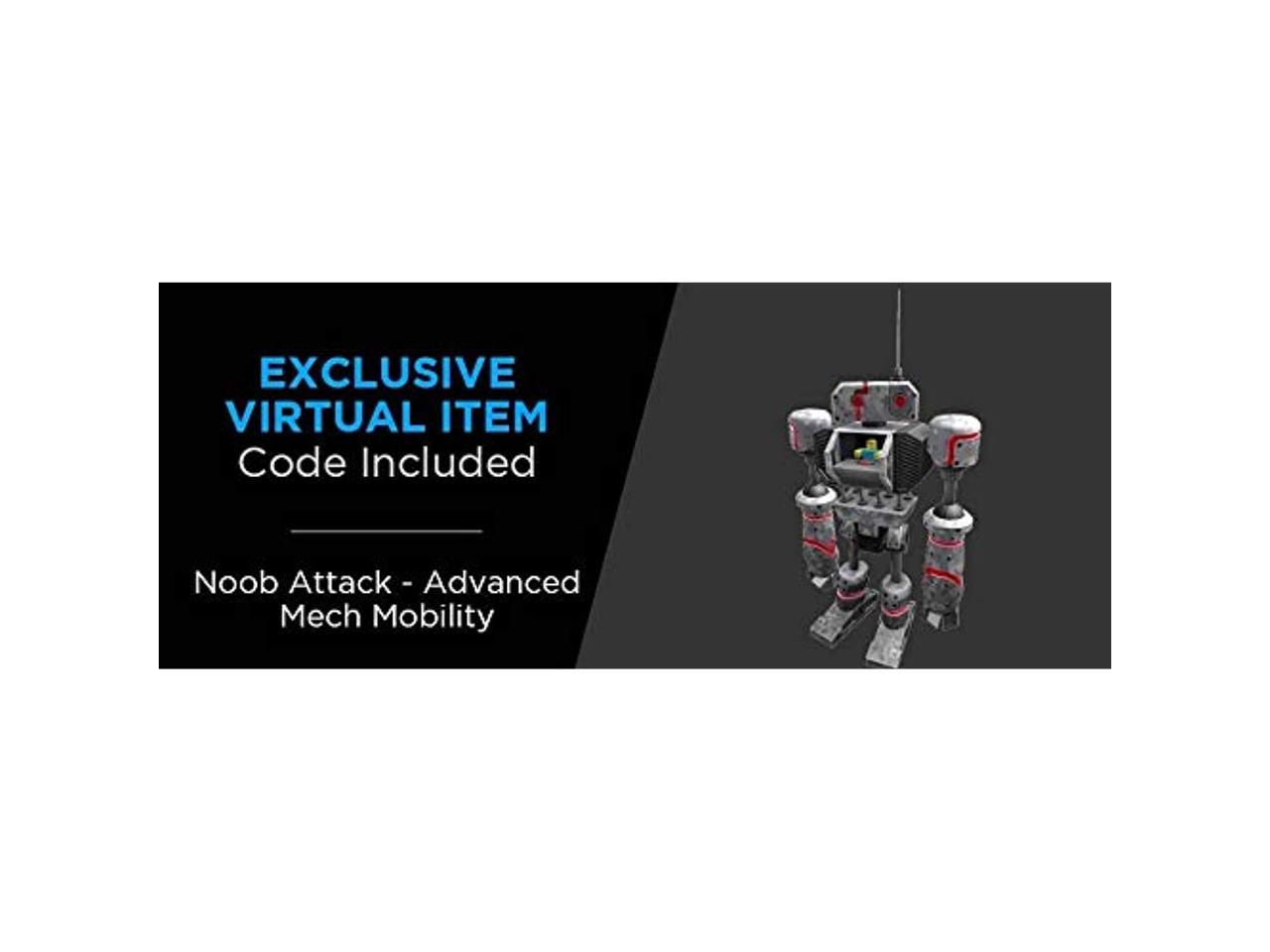 Roblox Imagination Collection Noob Attack Mech Mobility Figure Pack Includes Exclusive Virtual Item Newegg Com - how to get the noob attack mech mobility head roblox