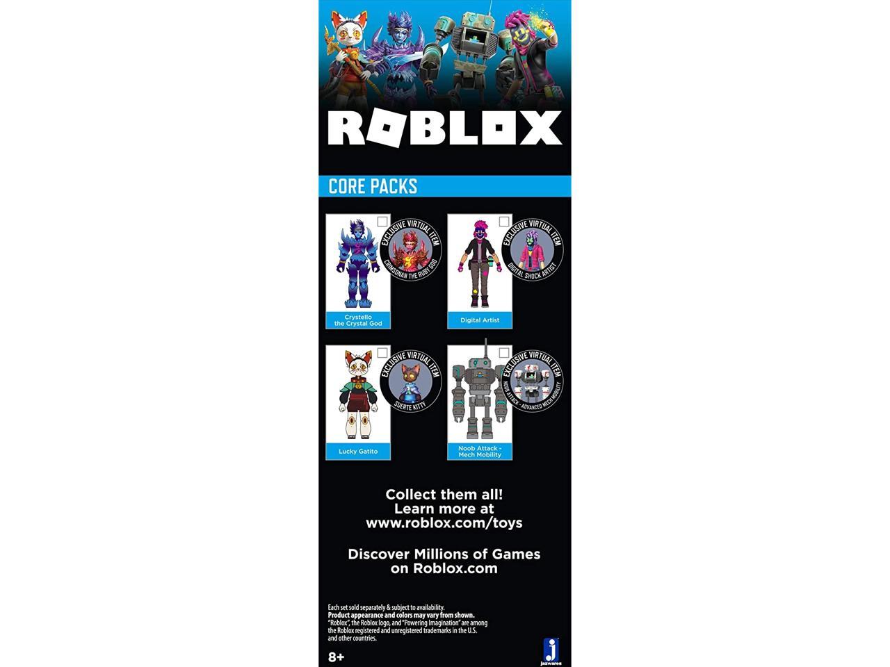 Roblox Imagination Collection Noob Attack Mech Mobility Figure Pack Includes Exclusive Virtual Item Newegg Com - camera subject roblox