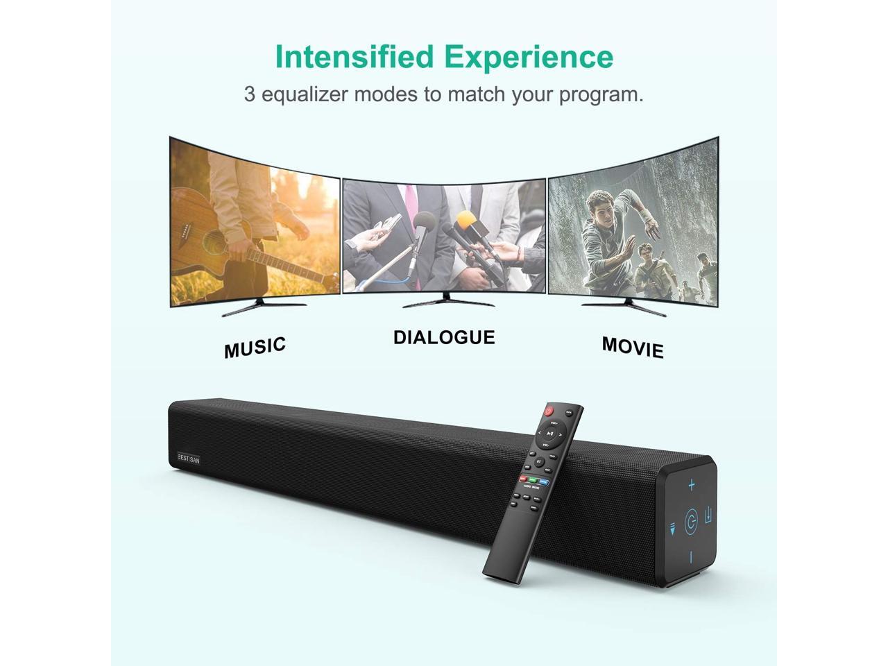 100Watt 32 Inch Soundbar, Bestisan 2.1 