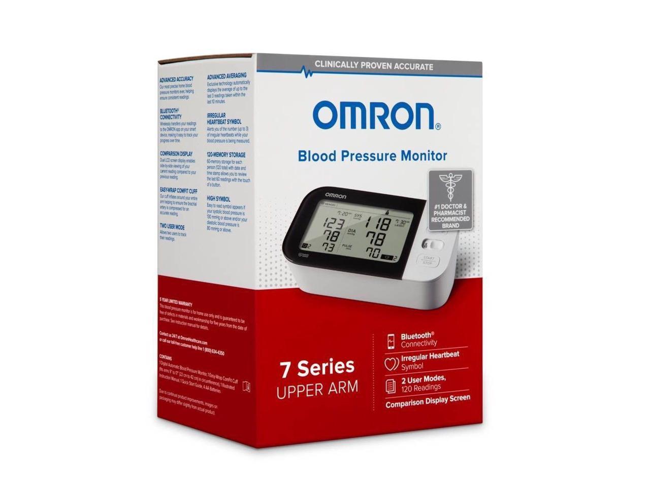 Omron 7 Series Wireless Upper Arm Home Blood Pressure Monitor BP7350 ...