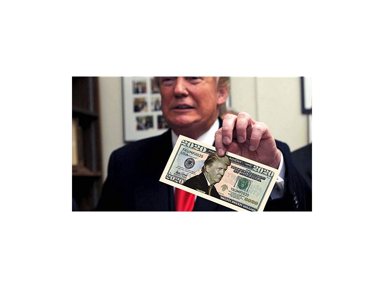 10 Donald Trump 2020 Re-Election Presidential Dollar Bill. Set of 10 