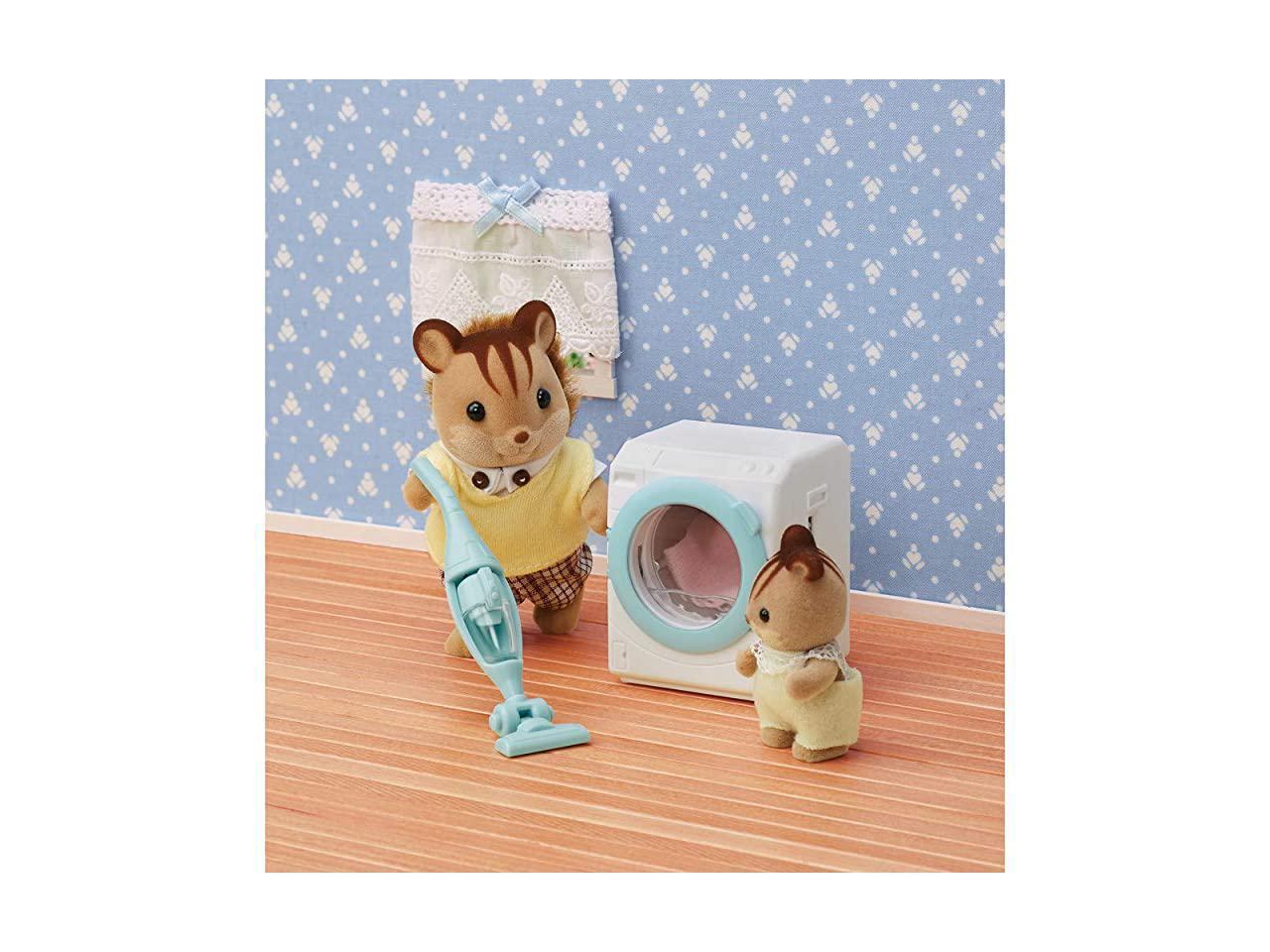 Sylvanian Families Laundry & Vacuum Cleaner Furniture Set 5445 Role Play Toy 3+ 