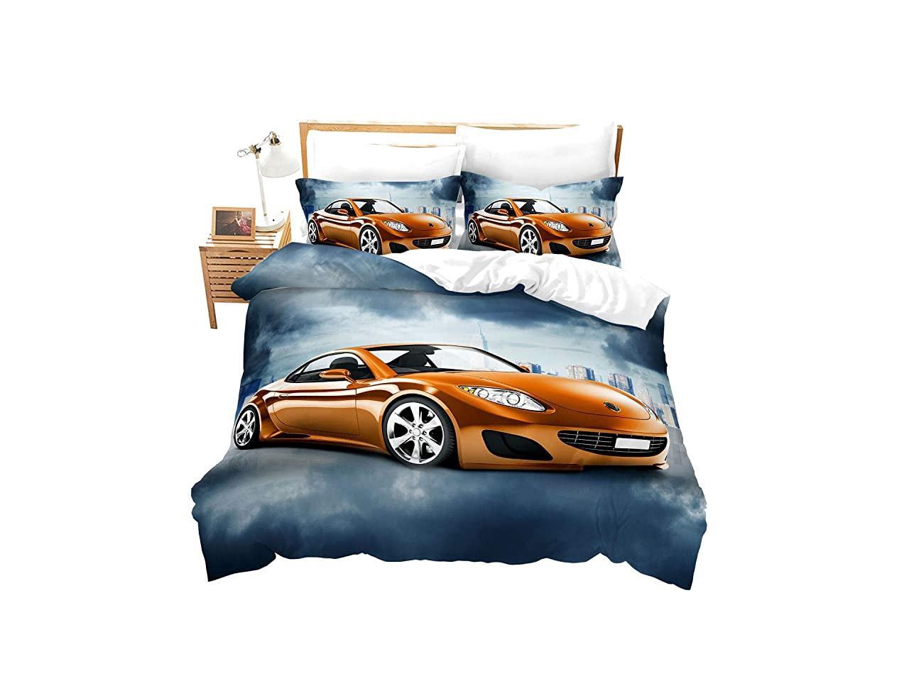 Car Duvet Cover Boys Race Car Comforter Cover Set Twin ...