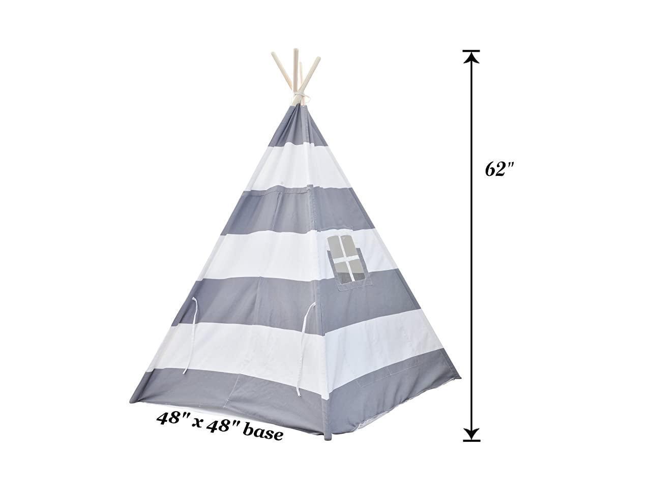 Teepee Tent for No Toxic Chemicals Added wCarrying Case Navy Kid Teepee