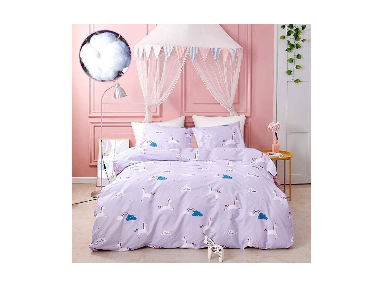 justice unicorn bed set