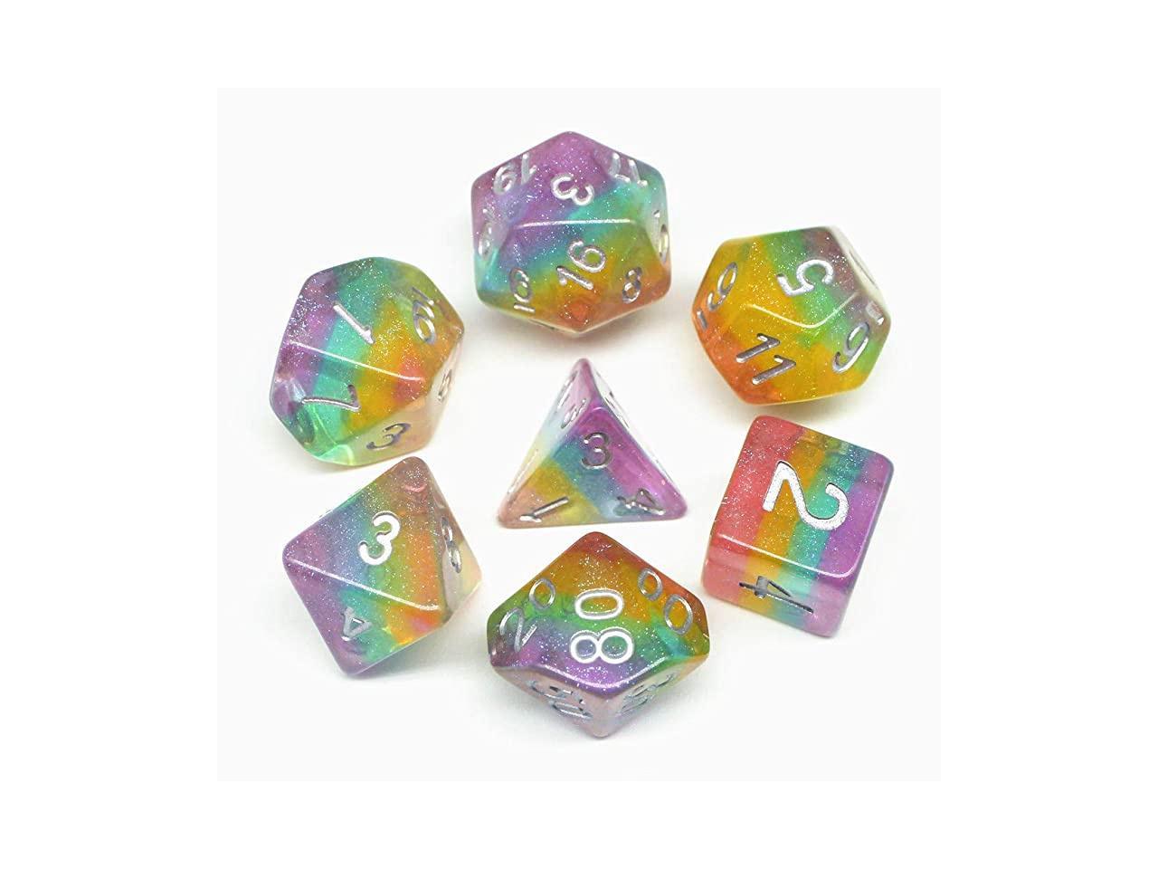 7Pcs Luminous Polyhedral Dice Set For TRPG MTG Dungeons & Dragons DND Table Game 