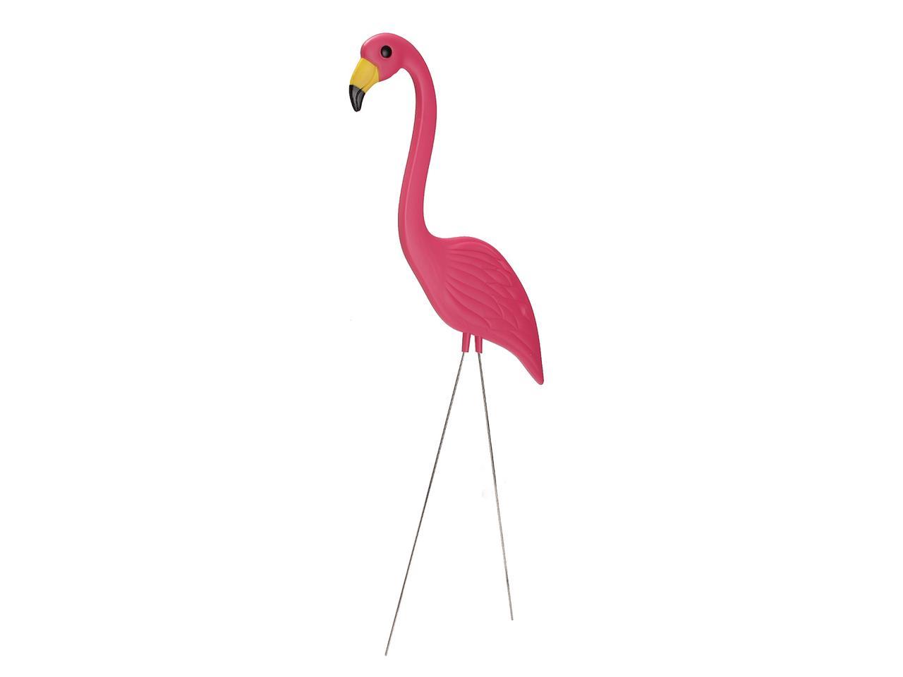 flamingos plastic yard ornaments