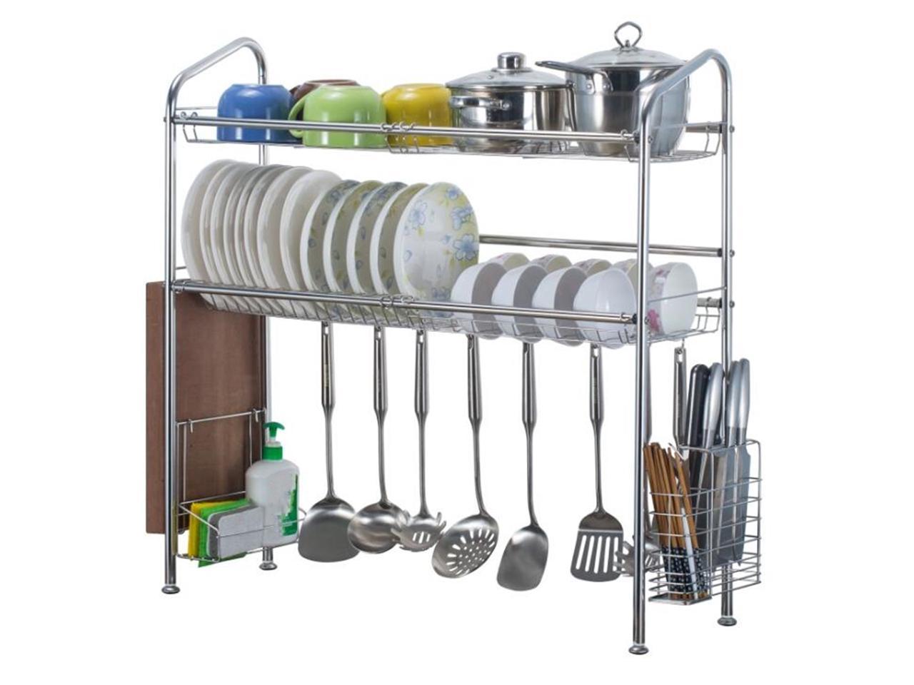 Featured image of post Stainless Steel Plate Rack Cabinet Organizer