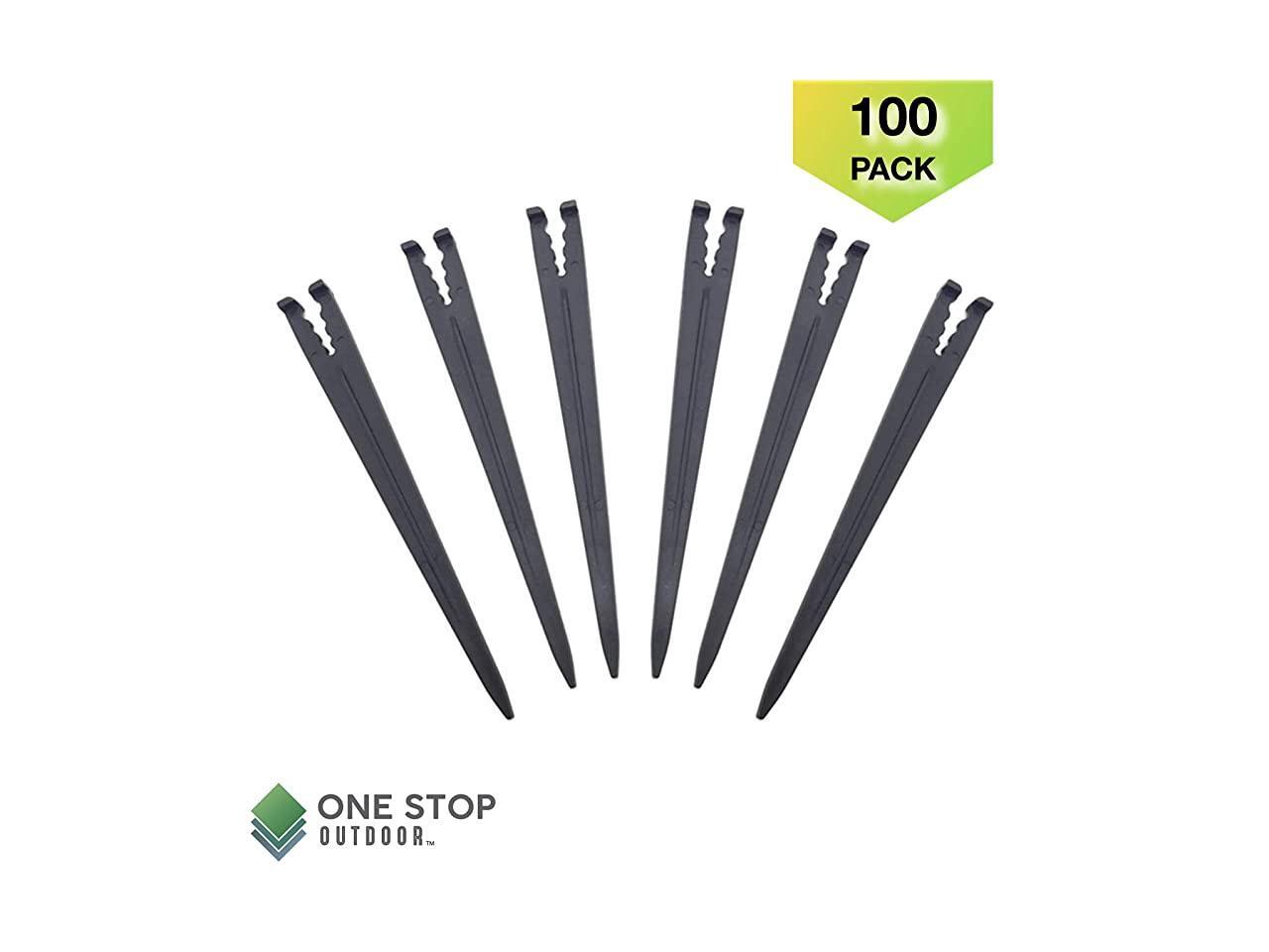 100-Pack 4" Angled Drip Stakes hydroponic drip stakes watering stakes 