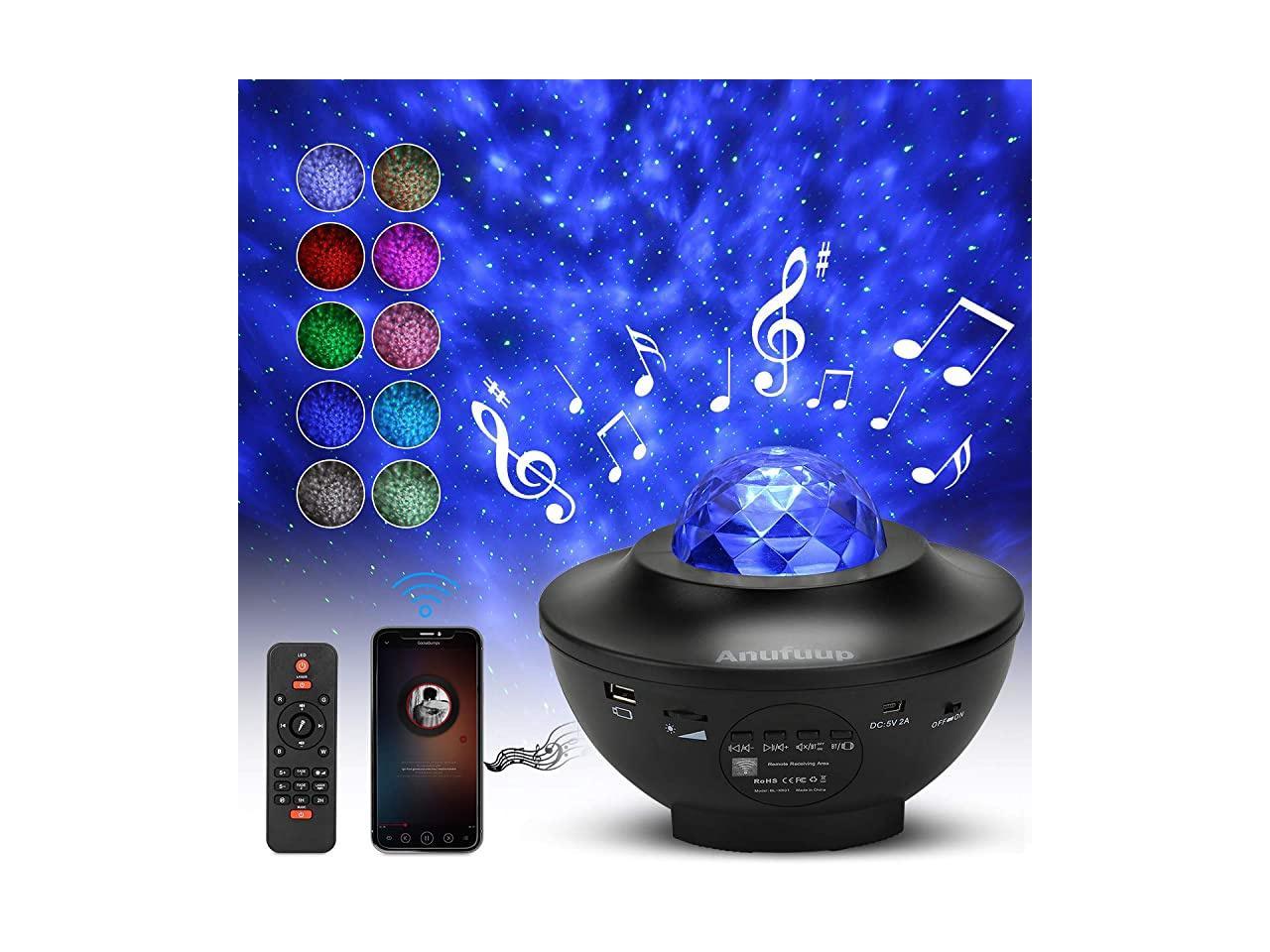 Night Light Projector Star Projector Night Light with Bluetooth Speaker