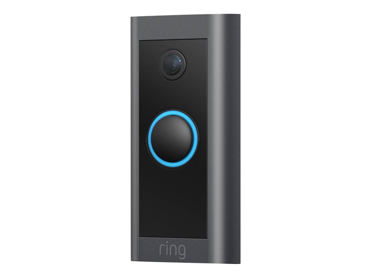 Ring Wi-Fi Video Doorbell Wired - Black - Newegg.com