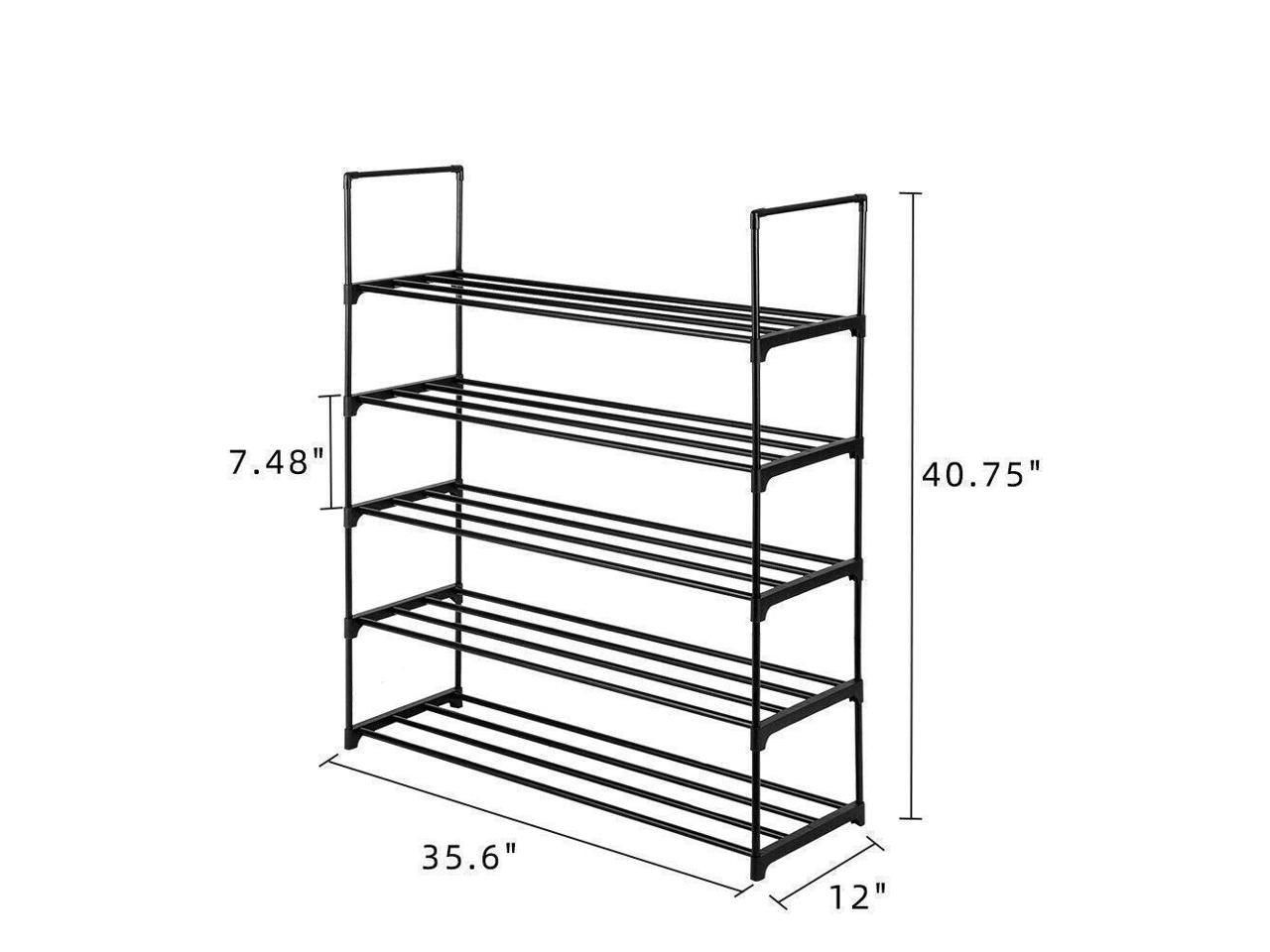 3 4 5 8 Tier Metal Shoe Rack Shelf Standing Storage Organizer Holder Entryway Newegg Com