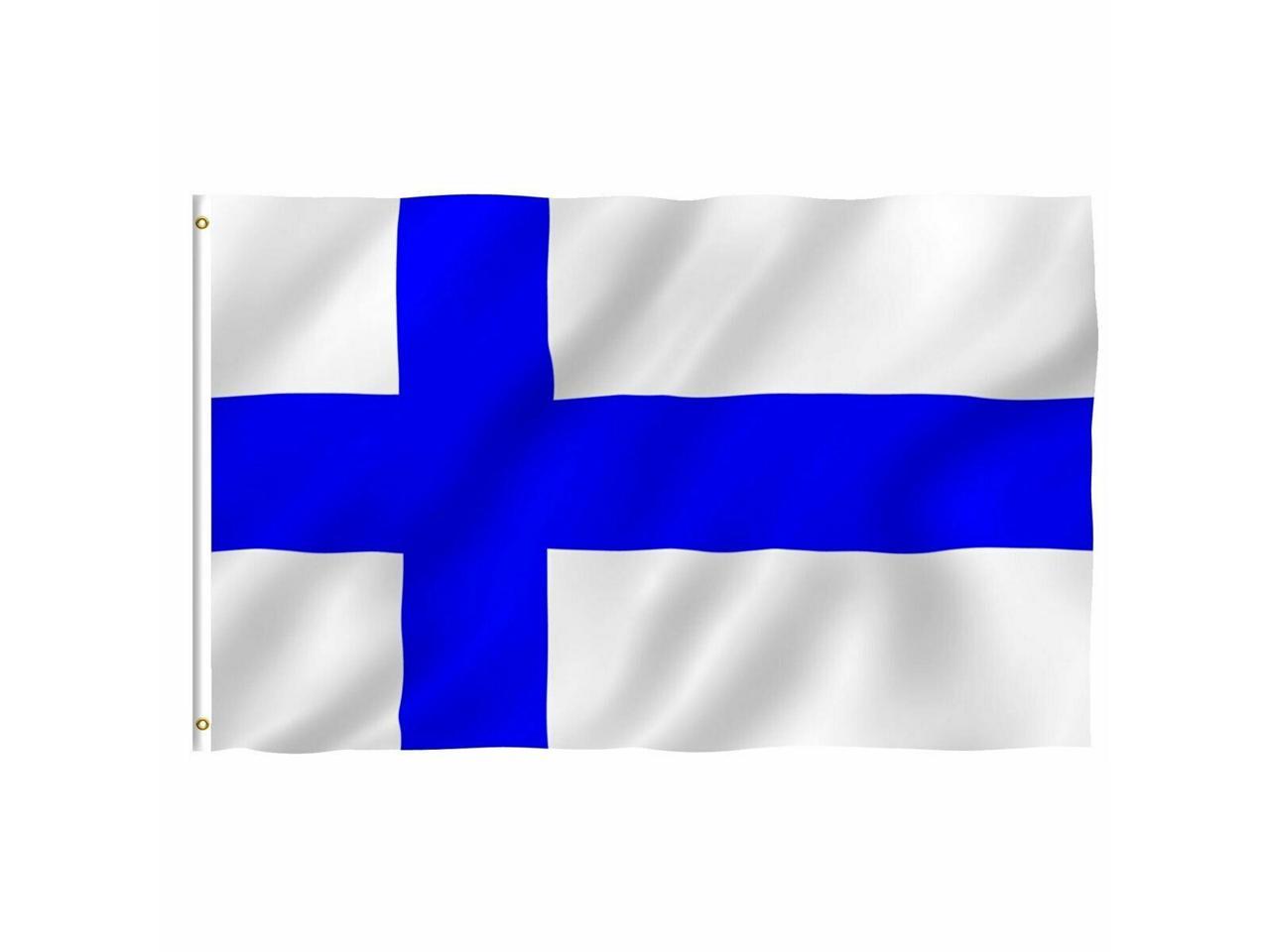 Finland Finnish Flag 3x5 Polyester Indoor Outdoor Flag Pennant Banner 