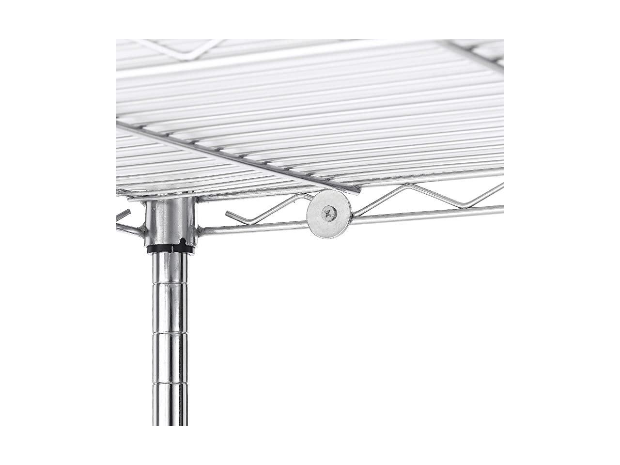 8Tier Wire Shelving Unit Adjustable Steel Wire Rack Shelving 8 Shelves