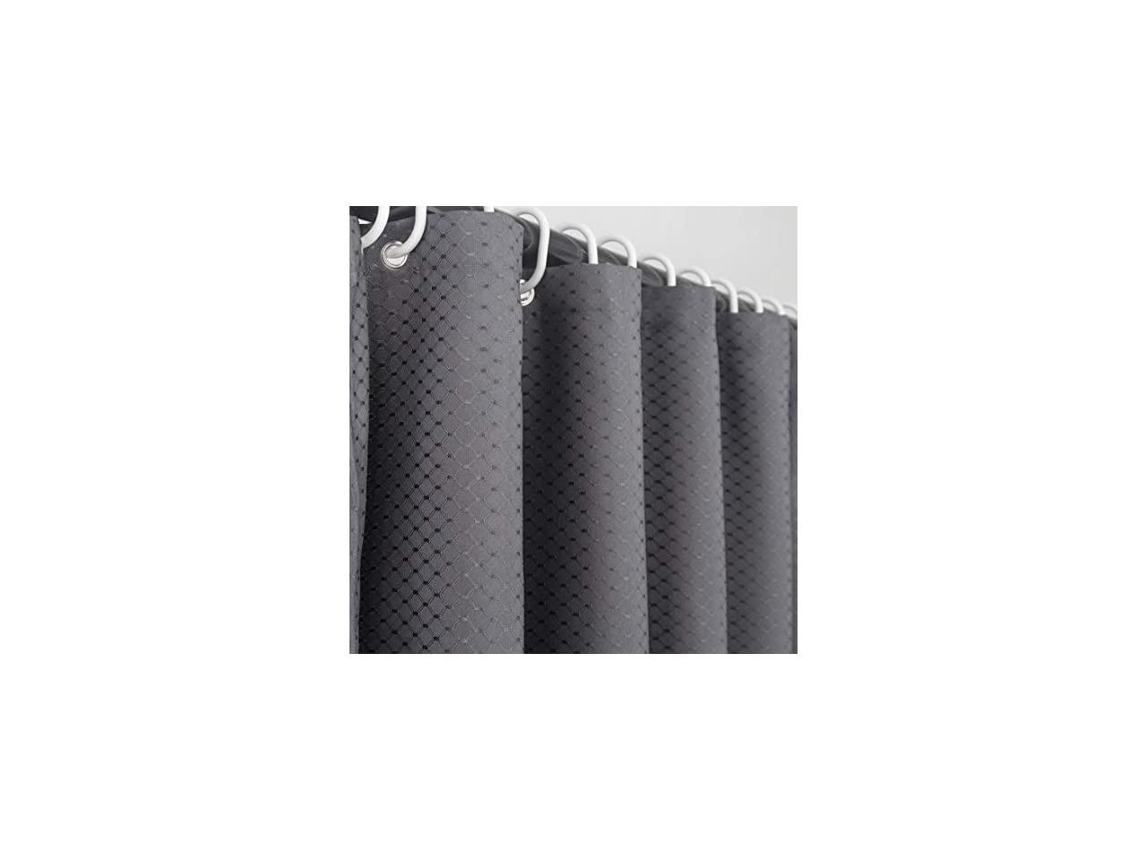 Extra Long Fabric Shower Curtains Or Liner 70 X 86 Heavy Weight Fabric Bathroom Shower Curtains 86 Inch Long For Home And Hotel Decor Dark Gray Newegg Com