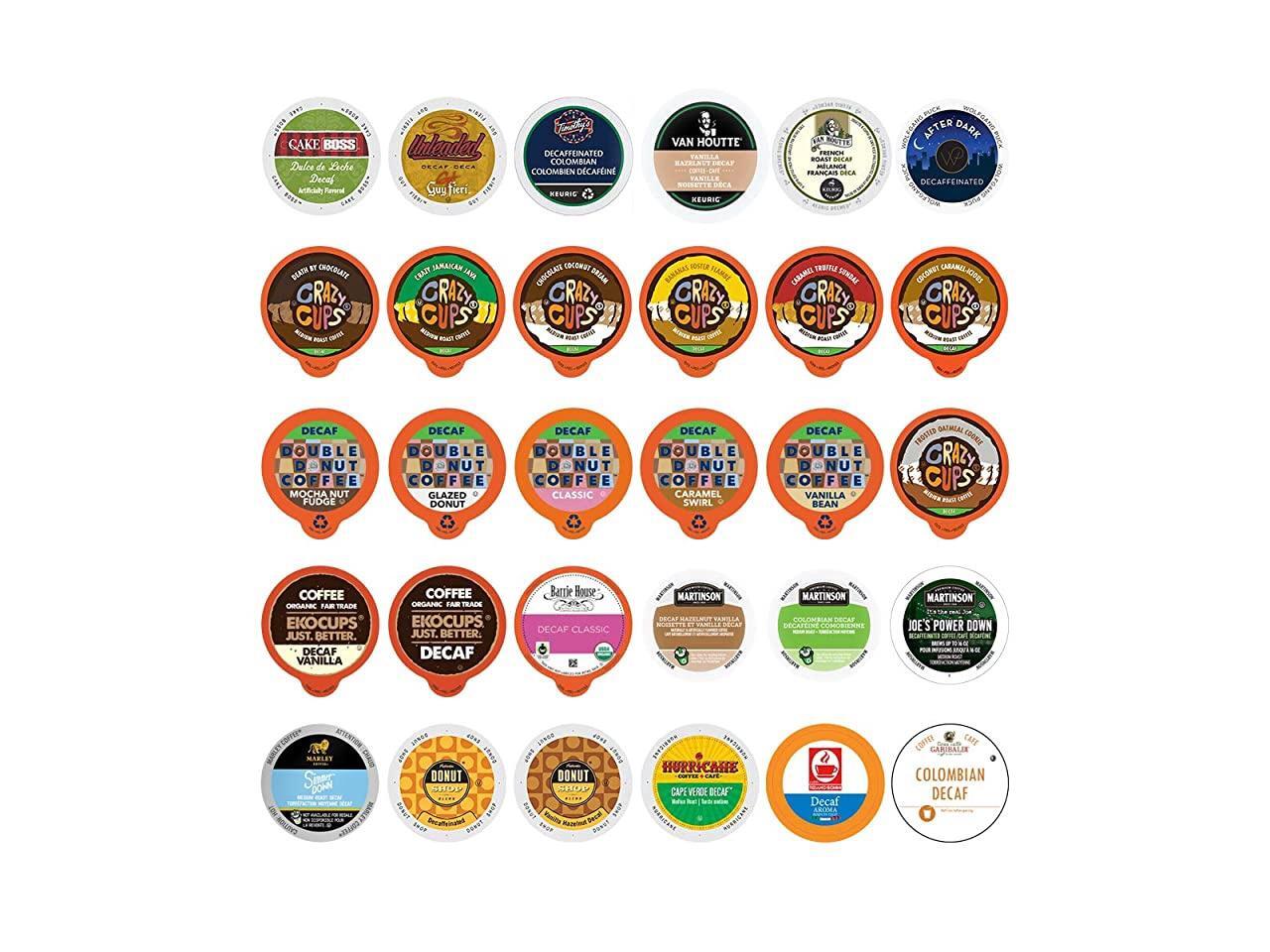 Coffee Pods Variety Pack Sampler, Assorted Unflavored & Flavored Coffee