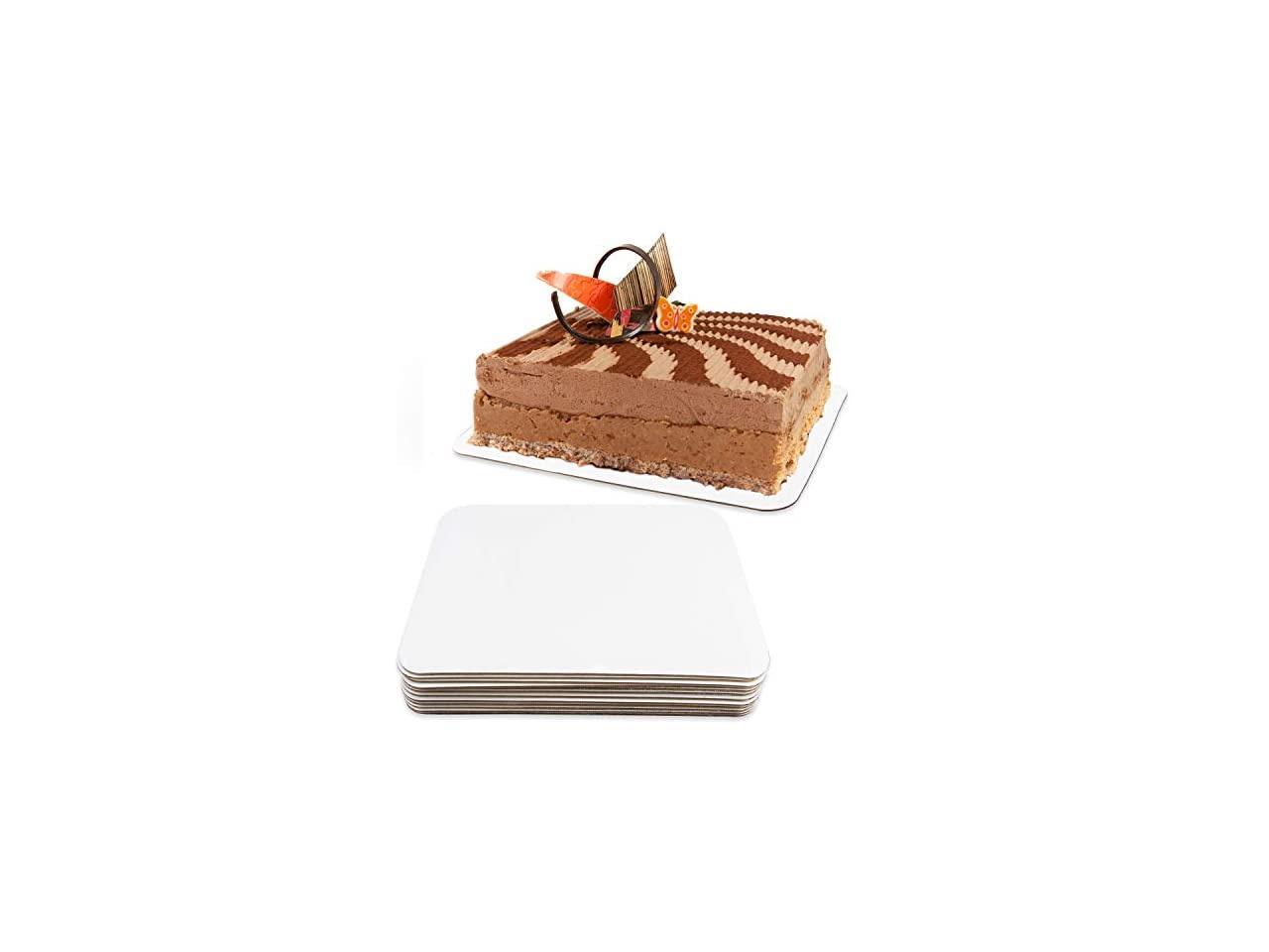 Quarter Sheet Cake Board Rectangle Grease Proof Sturdy Pad Full 12 Pack
