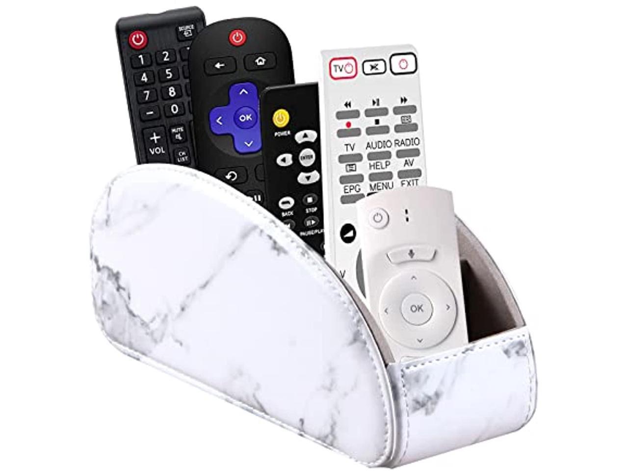 Mobile Phone Remote Control Holder for Remote Control Blu-Ray Media Heater Controllers Glasses and Office Supplies Storage Box 5 Compartments Nightstand TV Remote Caddy Organizer for DVD 