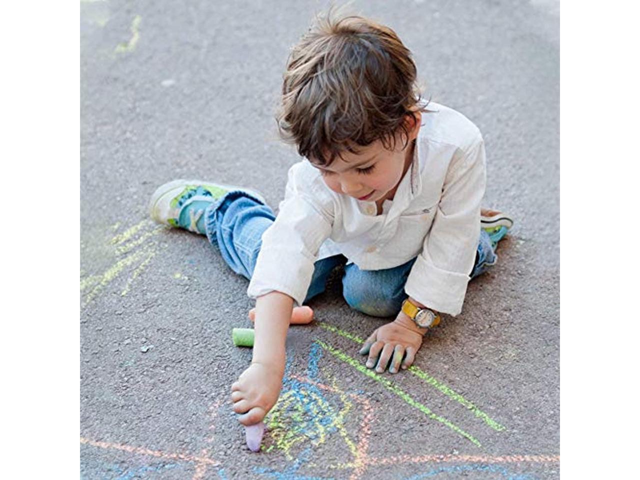Sidewalk Chalk 144 Pack 18 Colors Sidewalk Chalk Set For Kids Jumbo Chalk Bulk 