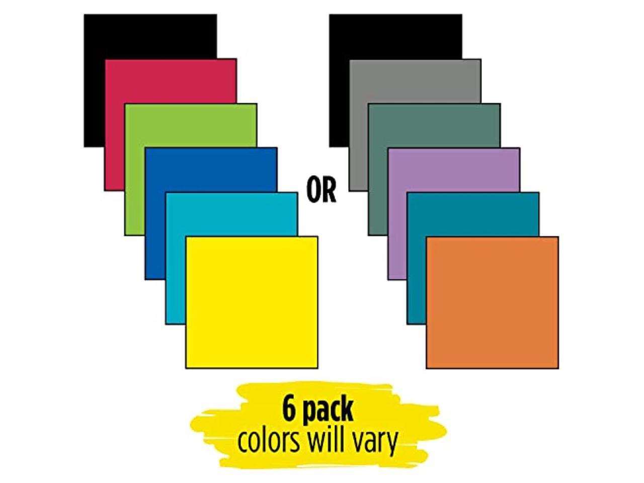 6 Pack 1 Subject Assorted Colors 11 x 8-1/2 Spiral Notebooks 1 100 Sheets Graph Ruled Paper 