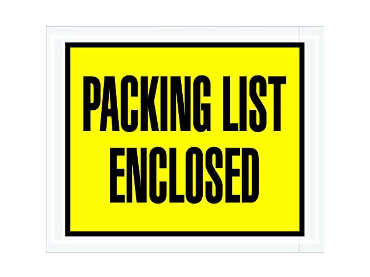 2 BOXPQ12-4-1/2 x 5-1/2 Packing List Enclosed Envelopes 1000/case 