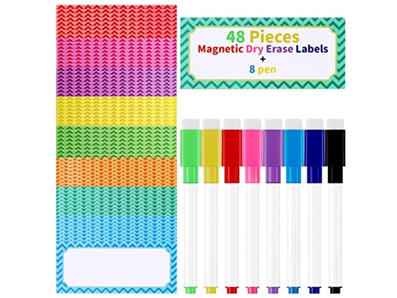 Details about   43 x Magnetic Labels 25 x 90mm or 40of x 30mm x 100mm Strip White Board Dry Wipe 