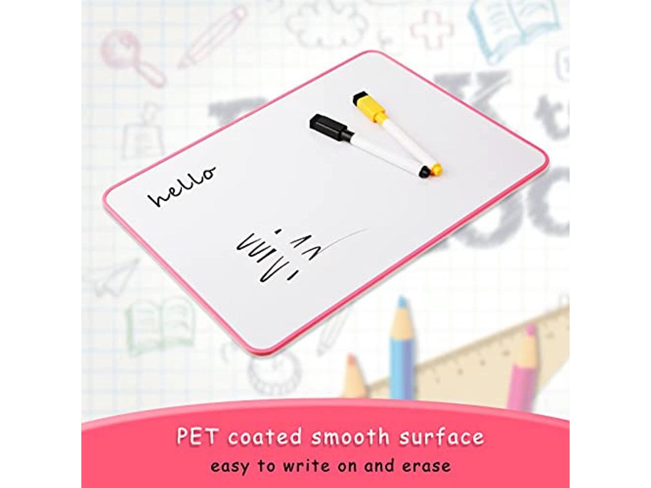 Details about   Dry Erase White Board for Kids Mini Ruled Double Sided Whiteboard Portable Lap 