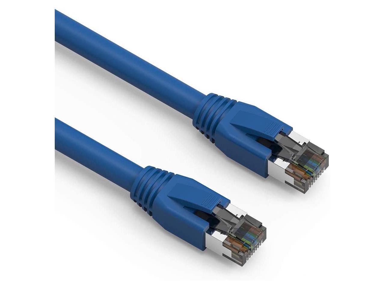 2000MHz 40 Gigabit/Sec High Speed LAN Internet/Patch Cable CABLECHOICE Cat8 SFTP Ethernet Cable 0.5 Feet - Orange 24AWG Network Cable with Gold Plated RJ45 Snagless/Molded/Booted Connector 