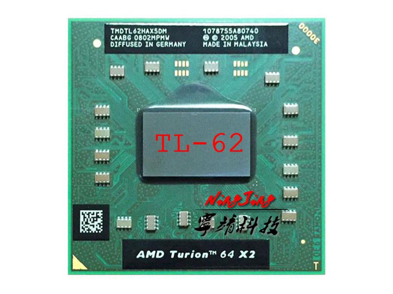 AMD Turion 64 X2 Dual Core TL-62 Mobile CPU 2.1GHz TMDTL62HAX5DM