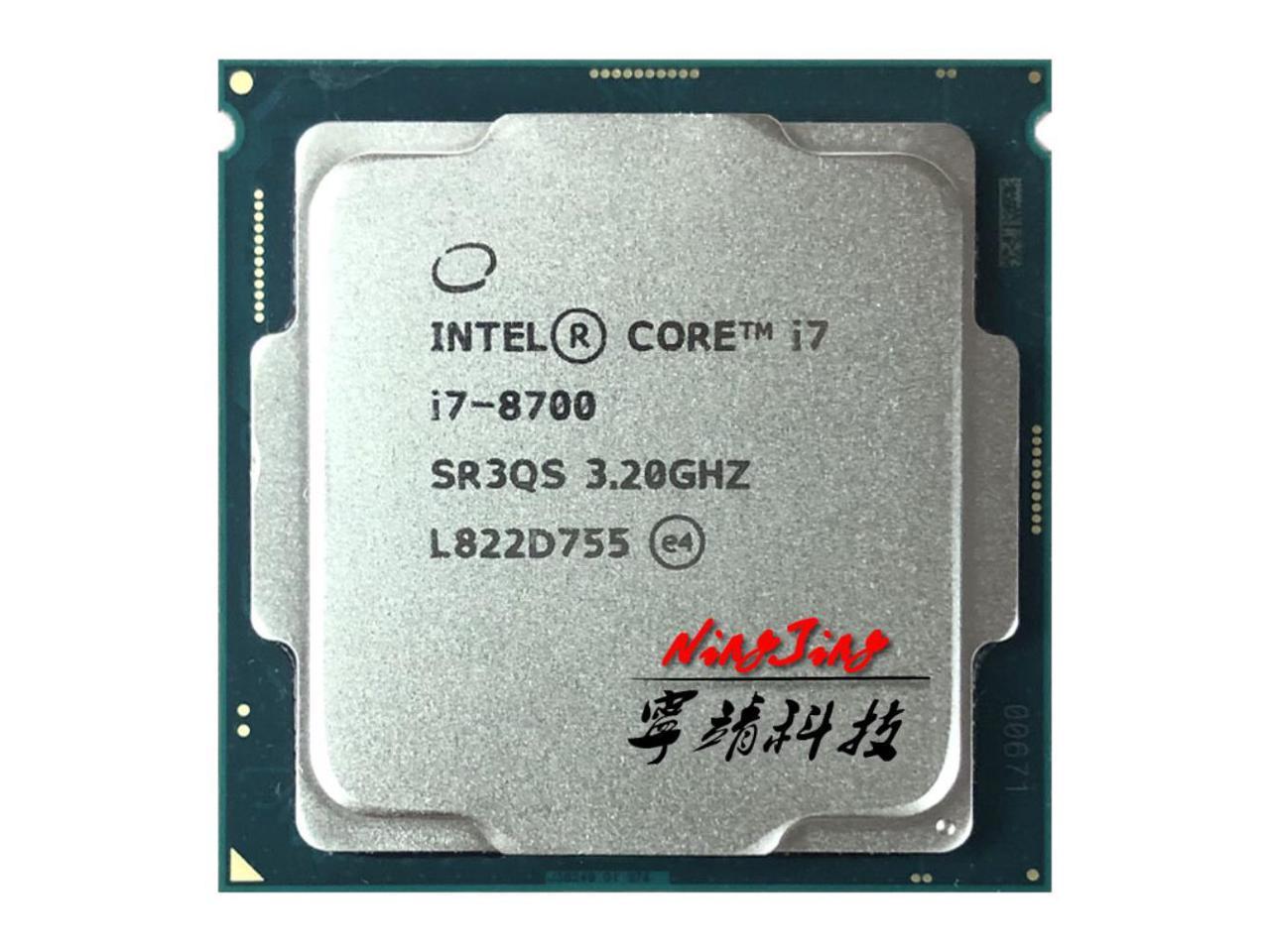 Intel Core i7-8700 i7 8700 3.2 GHz Six-Core Twelve-Thread CPU Processor 12M  65W LGA 1151