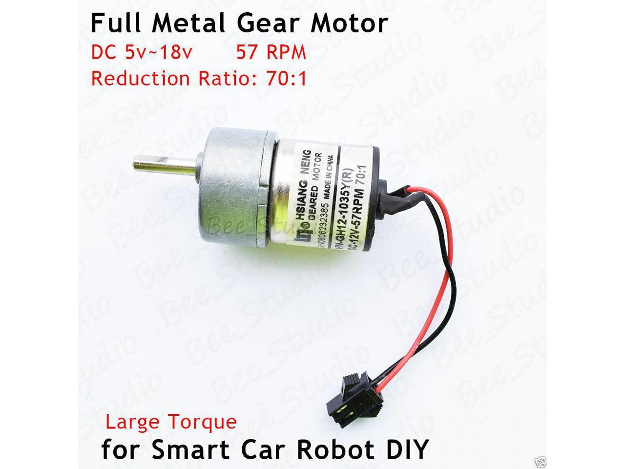 Mini N20 Full Metal Gear Reducer Reduction Motor DC 3V 3.7V 92RPM DIY Robot Car 