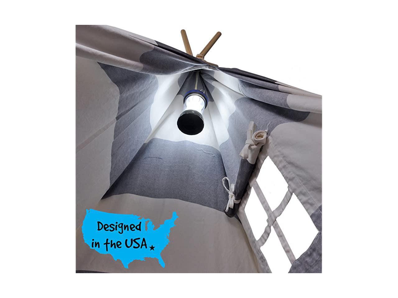 Teepee Tent for No Toxic Chemicals Added wCarrying Case Navy Kid Teepee