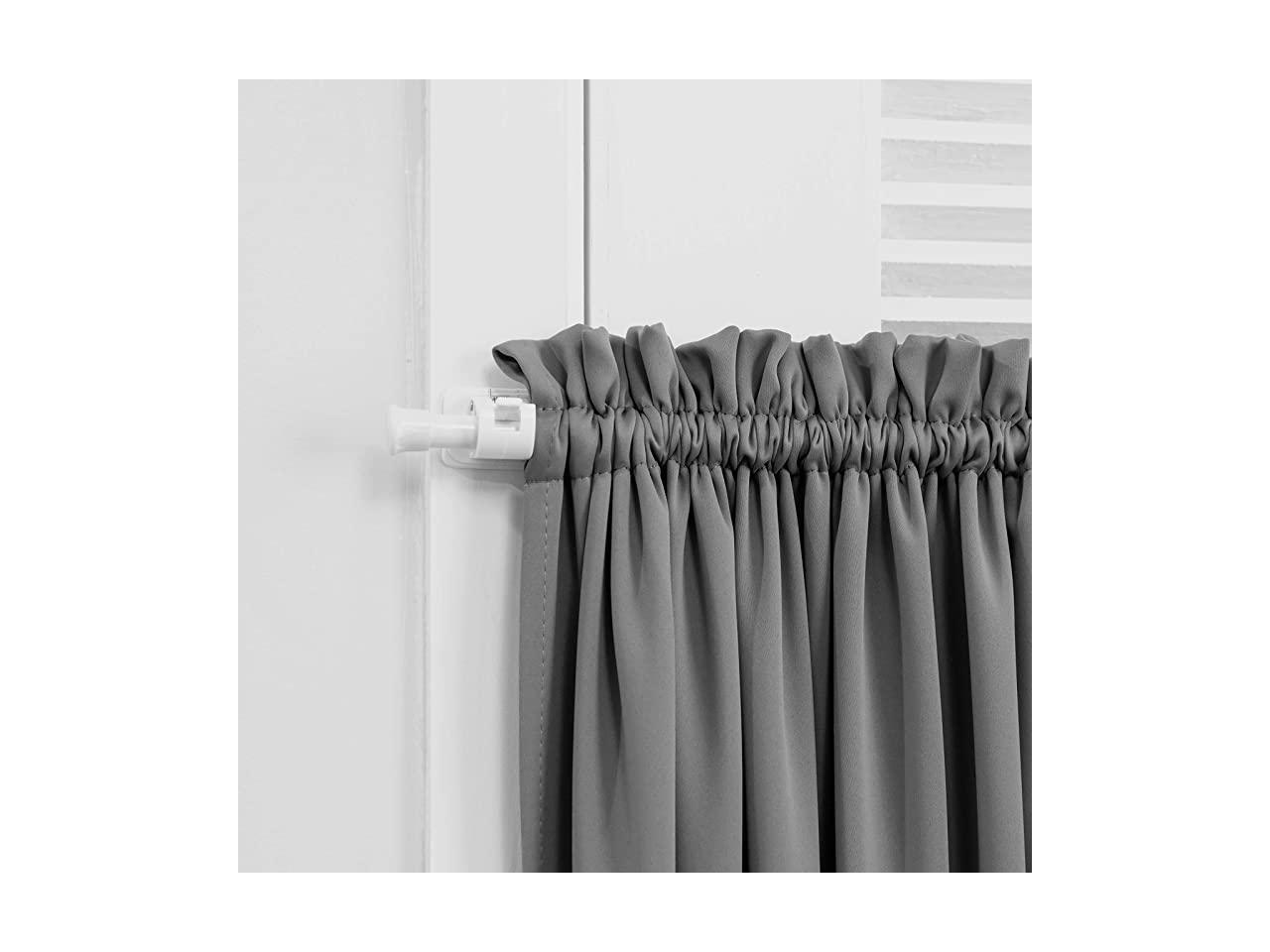 Grey Curtains Blackout Door Panel for Sidelights Privacy Protect Window ...