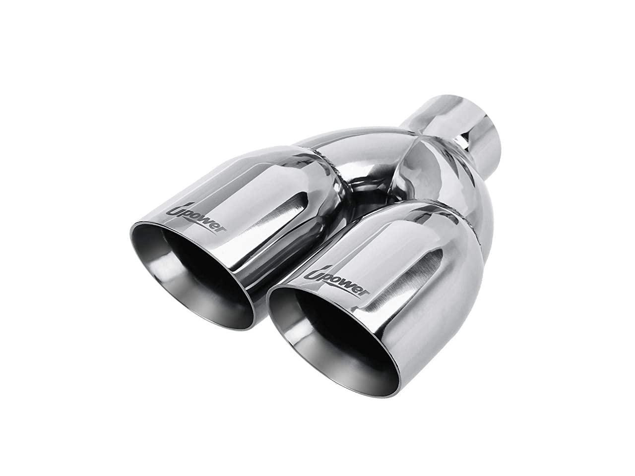 2.5" to 3.5" Dual Exhaust Tip 2 1/2 Inch Inlet 3 1/2 Inch Outlet 9.5