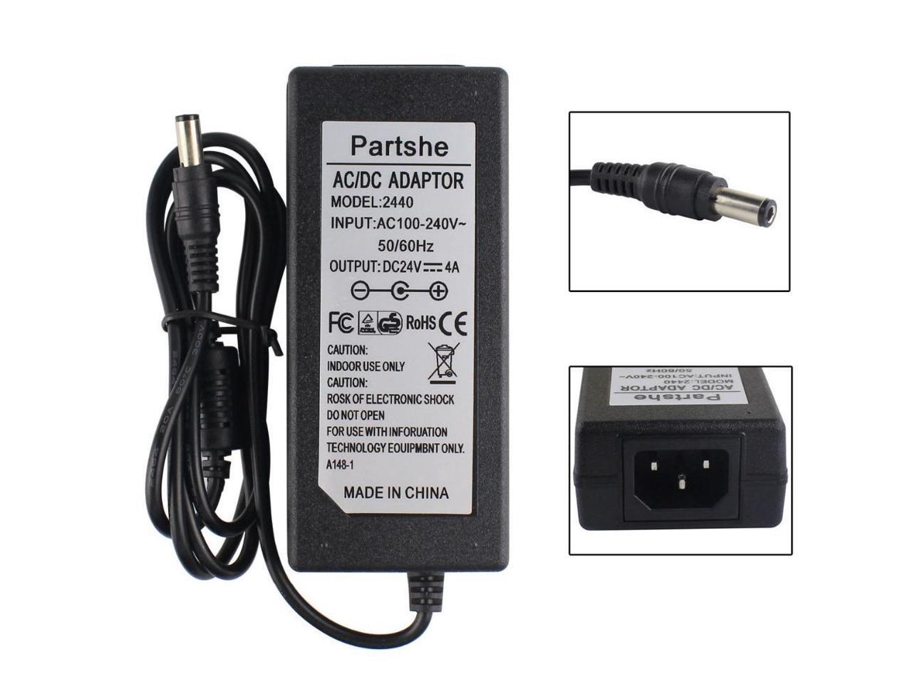 24V 4A AC/DC Adapter Power Supply For Zebra GK420d GK420t GX420d GX420t