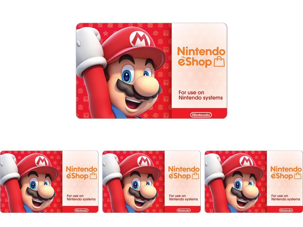 4 x Nintendo eShop  Gift Card 0