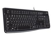 Logitech K120 Teclado con Cable USB Negro Layout Francés | Online Canarias