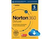 Deals on Norton 360 Deluxe 2022 Antivirus Software for 5 Devices Digital