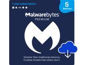 Malwarebytes Premium 5 Devices 1 Year Digital Deals