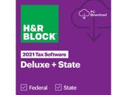 H&R Block 2021 Deluxe + State Windows Digital Deals