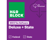 H&R Block 2022 Deluxe + State Win Tax Digital Deals